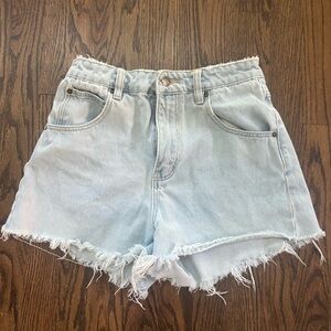 Rolla’s - Mirage High Waist Cutoff Denim Shorts